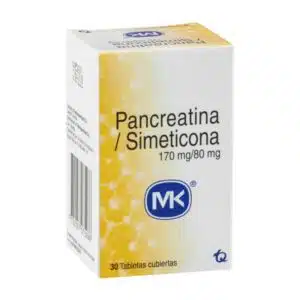 Pancreatina Simeticona 30 Tabletas
